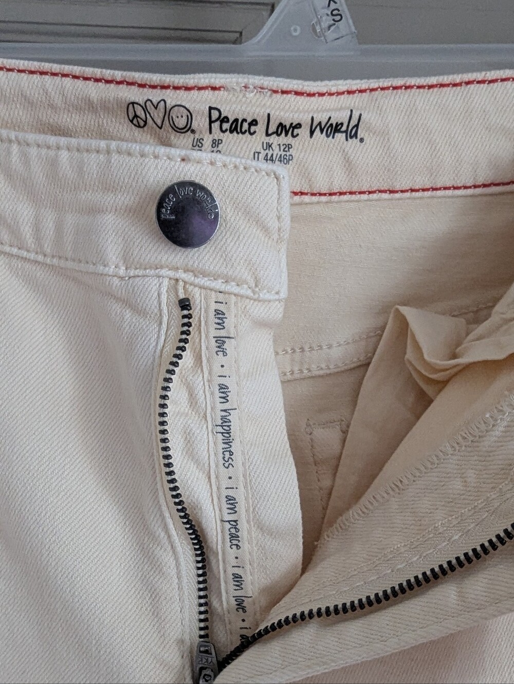 Peace Love World Wide Leg Linen Jeans